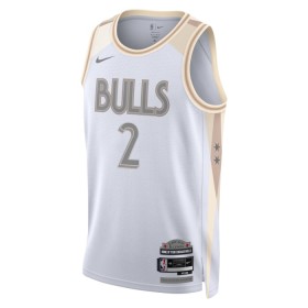 Dres Chicago Bulls Lonzo Ball Nike 2024-25 City Edition Bijela Swingman